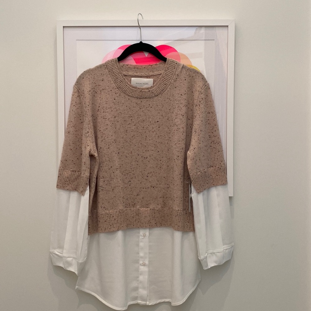NWT Brochu Walker “The Looker” layered sweater blouse